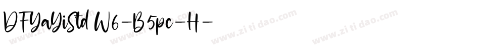 DFYaYiStd W6-B5pc-H字体转换
